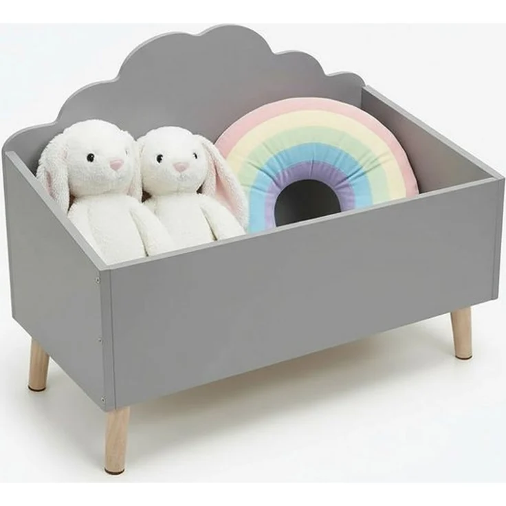 Spetebo Aufbewahrungsbox Kinder Aufbewahrungstruhe Wolke 58x45 cm (Anzahl, 1 St, Stück), robust und langlebig – Bild 4