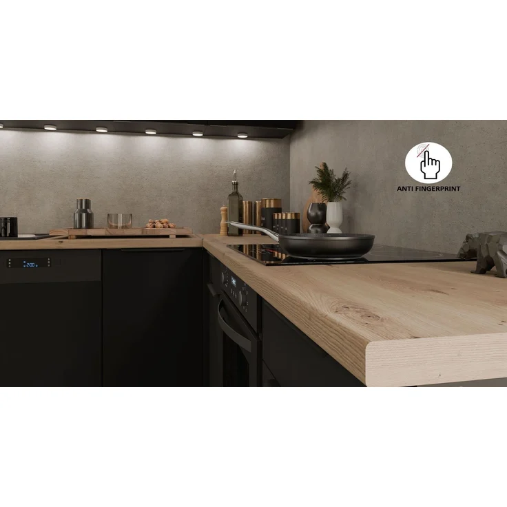 Winkelküche ARIA K-BL ECKE 1 - 215 x 220 + 120 cm Anti Fingerprint Küchenzeile Küchenblock Singleküche Einbauküche Küche Eckküche – Bild 5