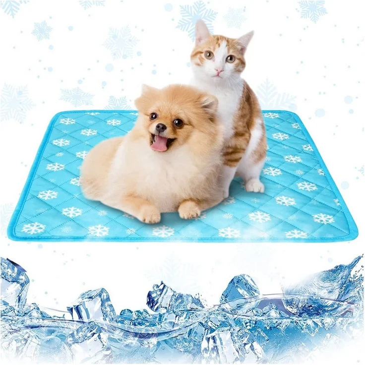 Ledander Hundematte Tierbett Kühlmatte Hund,Kuhlmatte für Hund und Katze Waschbare, Hundematte Kühlend Kratzfest langlebiger Tierkühlmatte Sommer, 60x45 cm – Bild 1