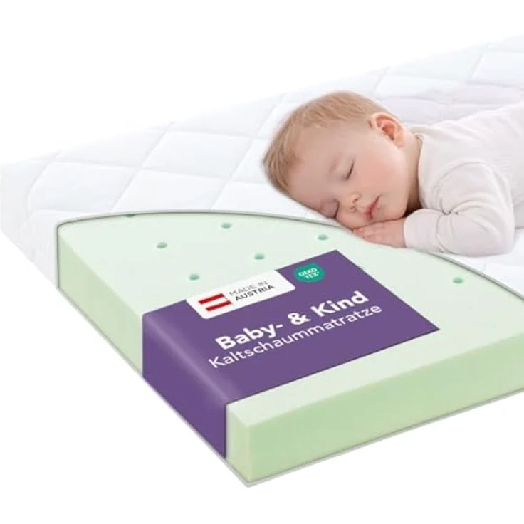 Träumeland 'Regenbogen Basic' Kaltschaummatratze 60x120 cm – Bild 1