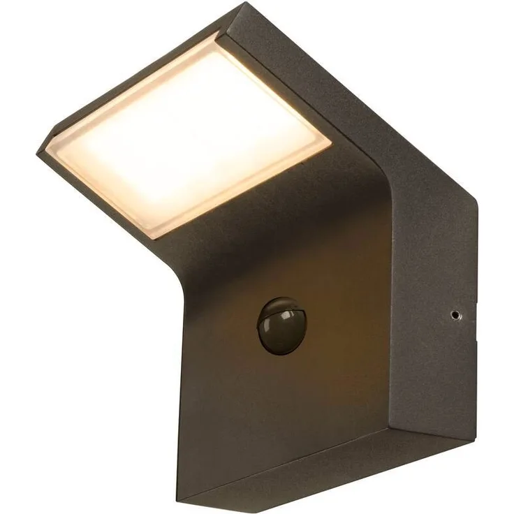 SLV ORDI II, WL, SENSOR, Wandaufbauleuchte, eckig, 2200/3000 K, IP54, schwarz - Stand-, Wand- und Deckenleuchten (Outdoor)