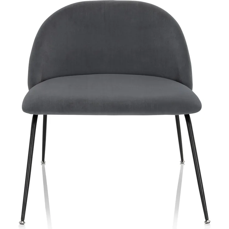 hjh OFFICE Besucherstuhl Konferenzstuhl VELVO Stoff Grau