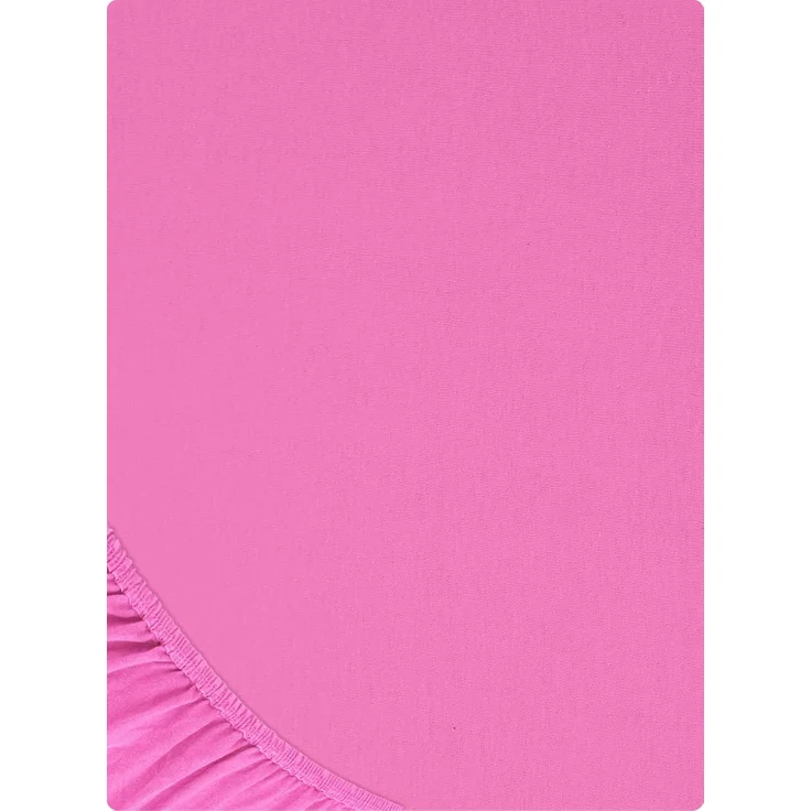 Buymax® Spannbettlaken 100x200 cm Baumwolle 100% Spannbetttuch Bettlaken Jersey, Matratzenhöhe bis 25 cm, Farbe Altrosa – Bild 9