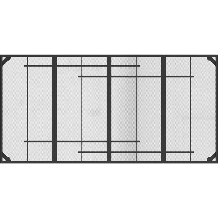 vidaXL Essgruppe 9 stk. Anthrazit 200 x 100 x 72 cm Stahl 3422865 – Bild 6