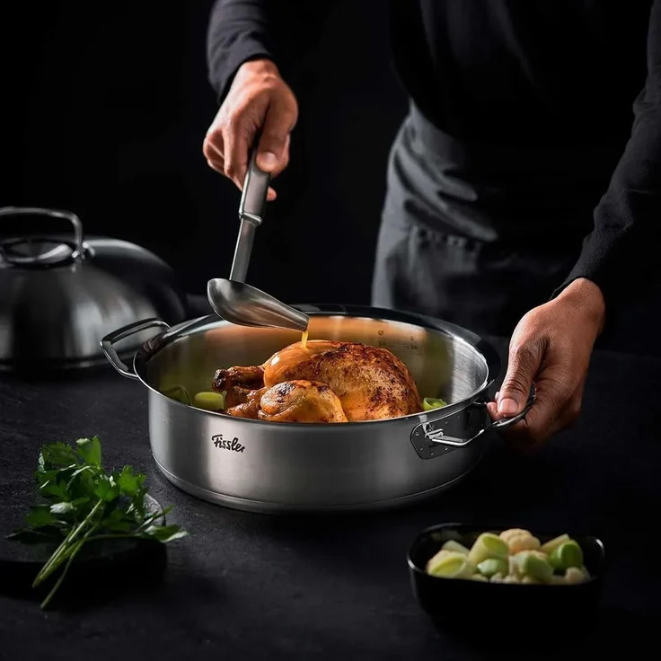 Fissler original-profi collection Bräter mit Hochraumdeckel 28 cm Ø Höhe 9 cm – Bild 3