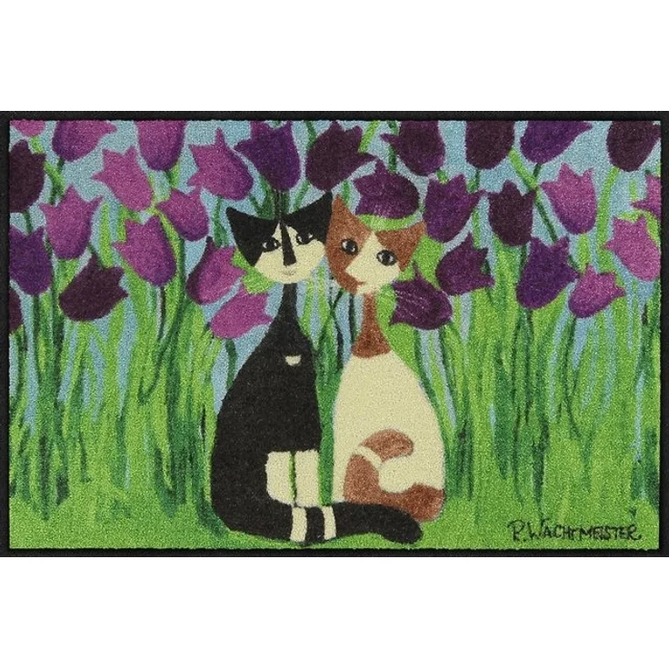 Salonloewe Fußmatte Rosina Wachtmeister 050x075 cm Cielo Di Tulipani, Eingangsmatte normal, Höhe: 500 mm – Bild 2