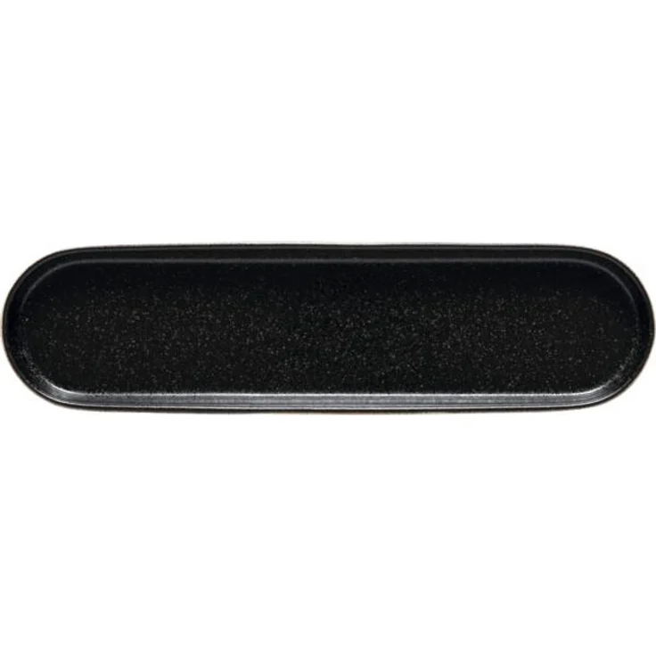 COSTA NOVA Notos Teller flach, oval, latitude black, Länge: 354 mm – Bild 1