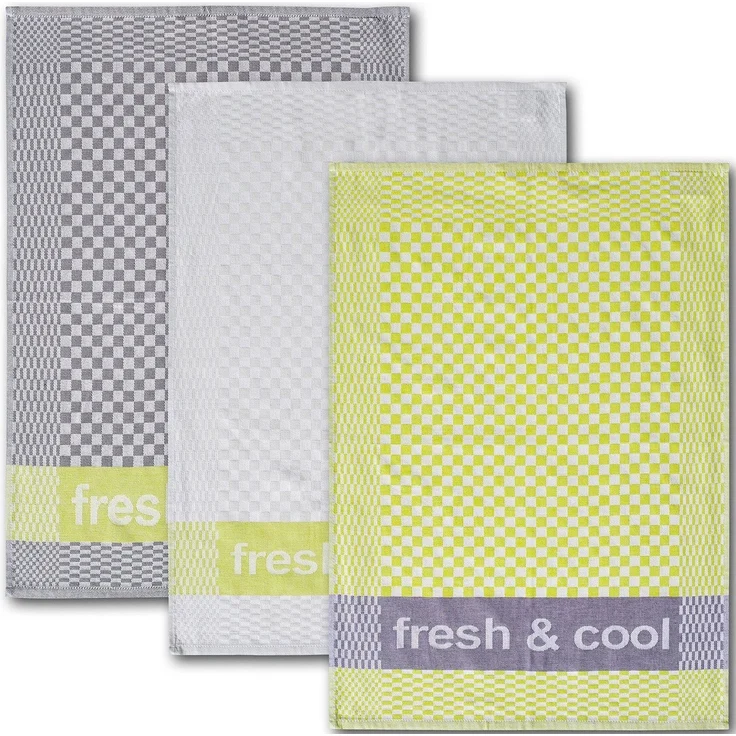 Dyckhoff Geschirrtuch Fresh & Cool, Maße je Tuch ca. 50x70 cm, (Set, 6-tlg), mit drei verschiedenen Motiven – Bild 1