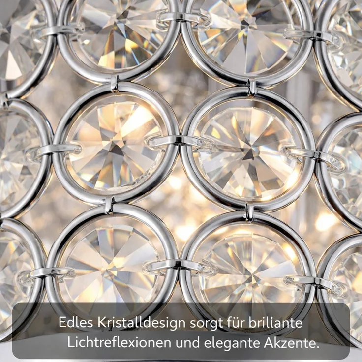 Diyarts Deckenleuchten, Dekorativer Kristallschirm für elegante Lichtreflexionen – Bild 2