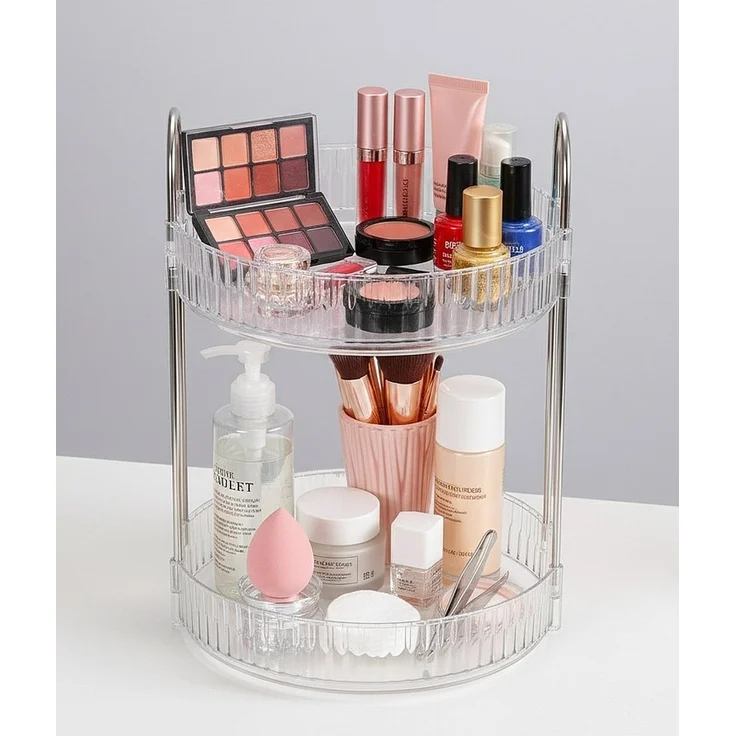 Make Up Kosmetik Schminktisch Bad Organizer 360° Drehbar Cheffinger CF5028 – Bild 2