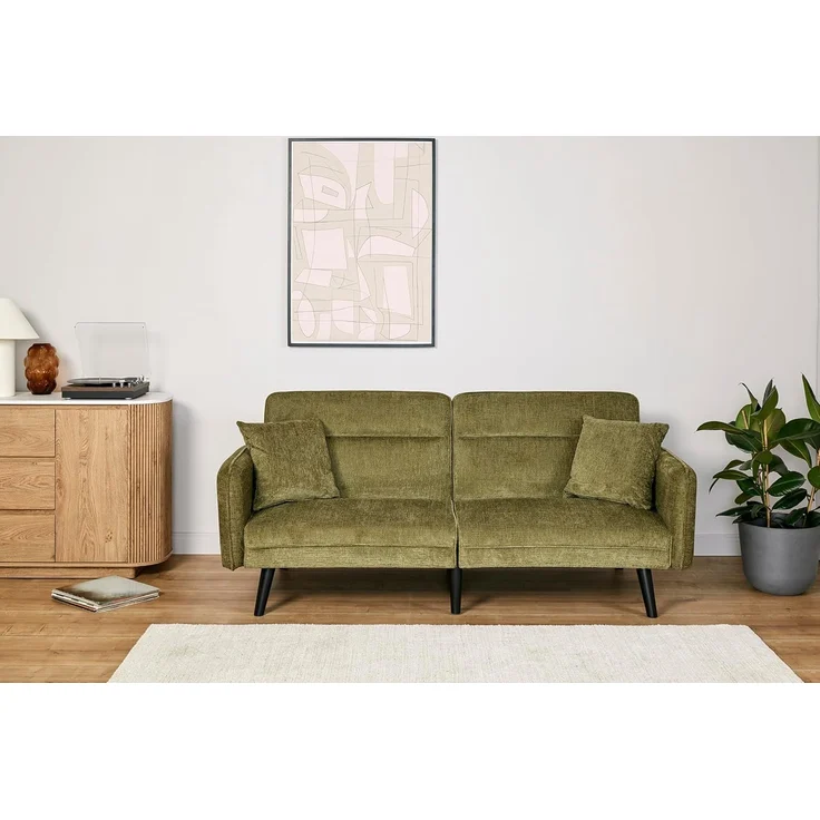 Jahnke SCHLAFSOFA Chillax LINE Boucle Opal Grün – Bild 6
