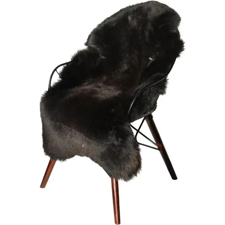Lammfell Natur Farben Farbe: Espresso | Größe: 100-110 – Bild 1