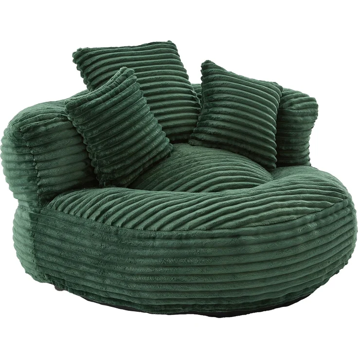 ZUBALIYA Sofa 108x52 cm, mit Cordbezug, mit breiten Armlehnen, mit Schaumstoffpolsterung, für Wohnzimmer und Apartments, Grün – Bild 18