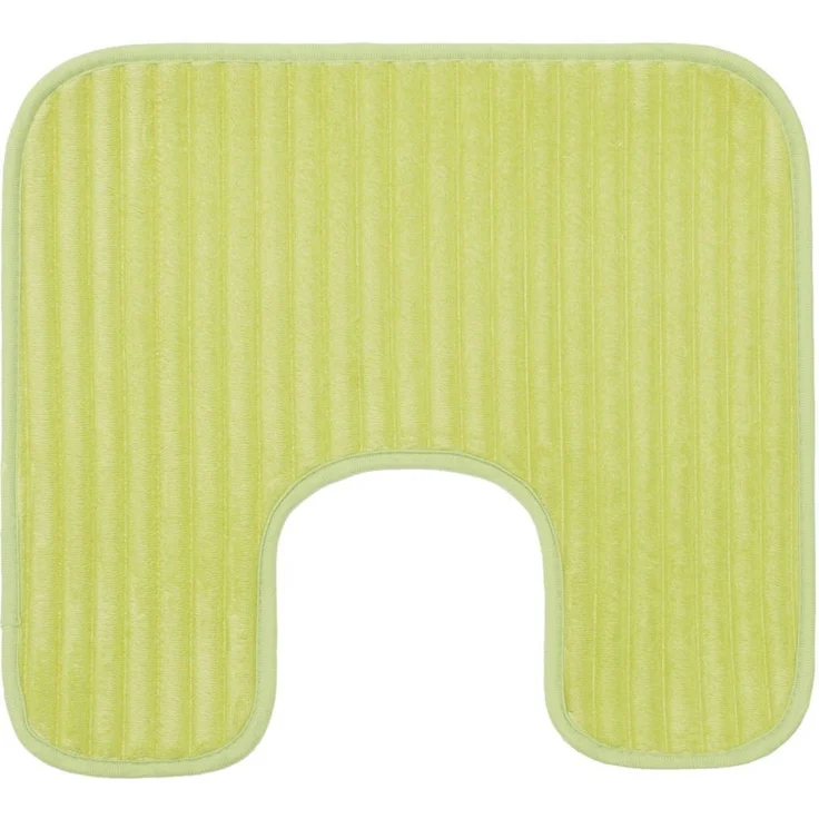 Gözze Badematte Berlin, Höhe 7 mm, rutschhemmend beschichtet, fußbodenheizungsgeeignet, Polyester, rechteckig, Badteppich, Uni Farben, Cord Optik, waschbar