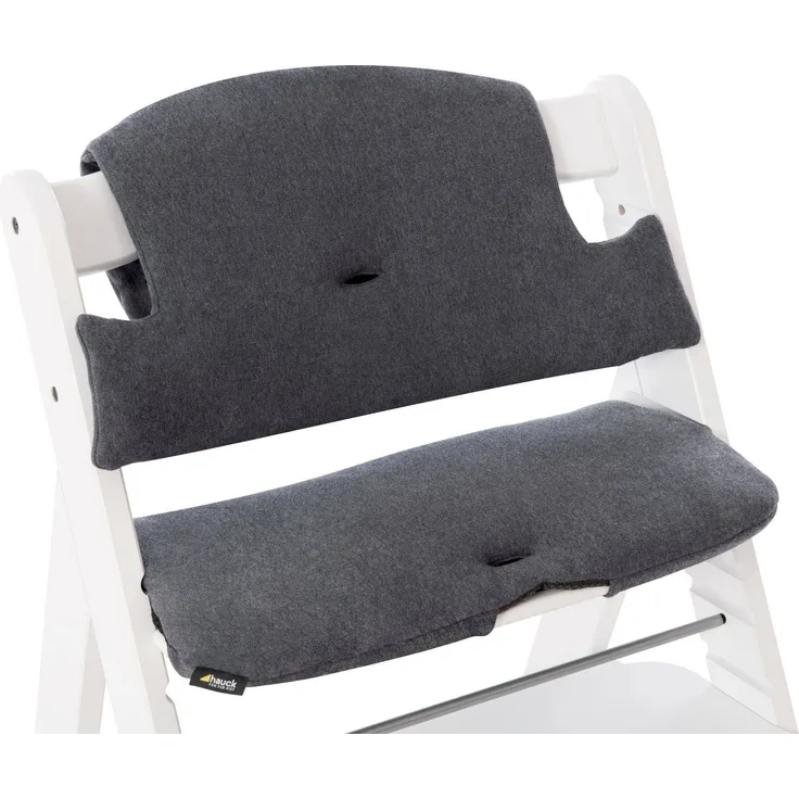 Hauck Highchair Pad Select Hochstuhlkissen Grau Baumwolle Monochromatisch Traditioneller Hochstuhl 5-Punkt