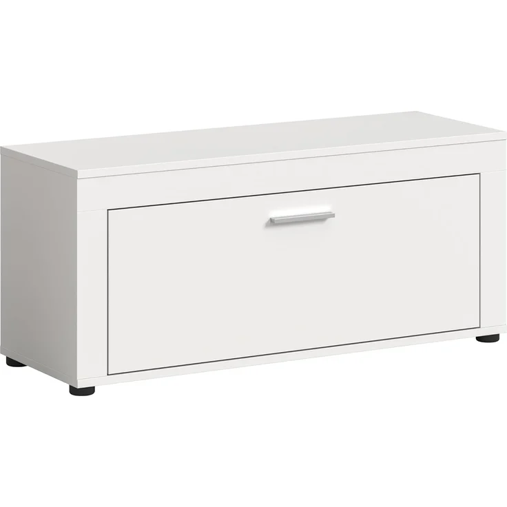 xonox. home Garderobe Jam X8BA9631 Sitzbank Bank in Weiß Nb, ca. 100 x 44 x 35 cm – Bild 1