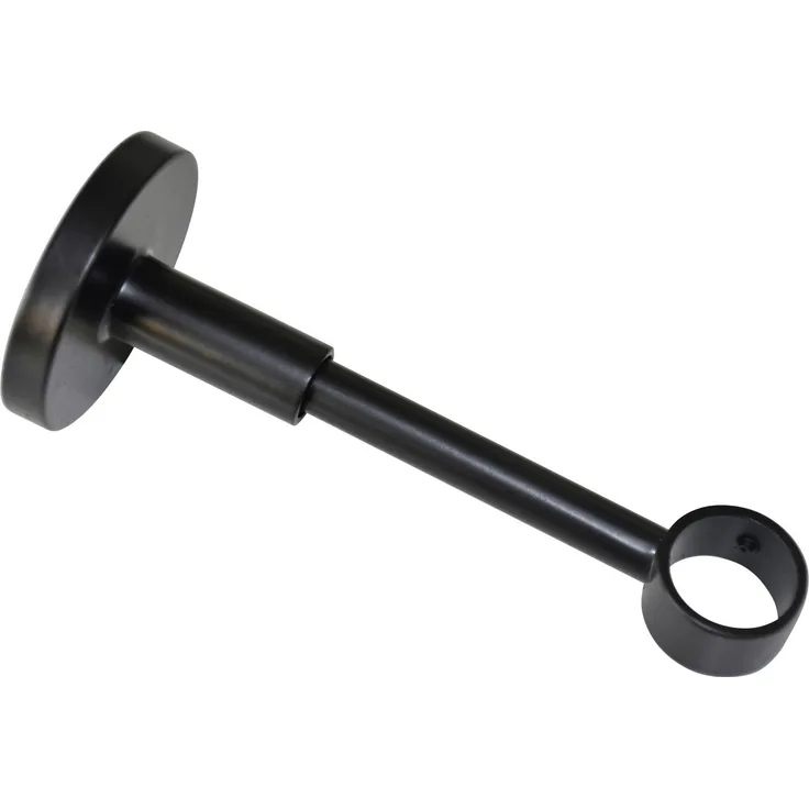 Gardinia Träger für Metallmontageplatte Chicago für Ø 20 mm geschlossen schwarz-matt 12 cm