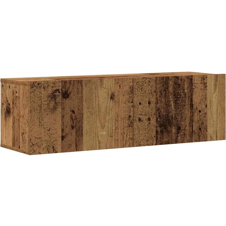 vidaXL TV-Wandschränke 3 Stk. Altholz-Optik Holzwerkstoff 3328961 – Bild 4