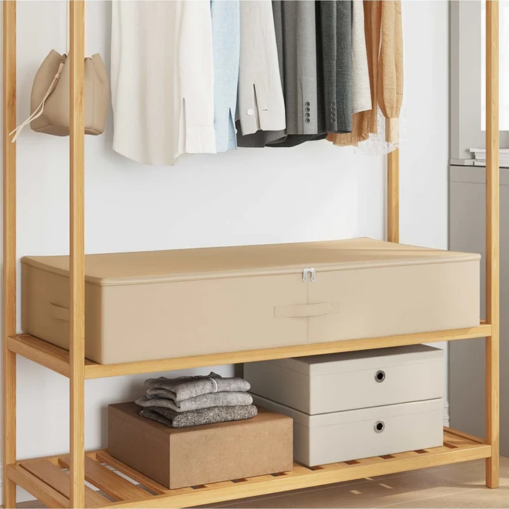 vidaXL Aufbewahrungsbox 24 stk. Vliesstoff 90 x 48 x 15 cm 64,8 L 42024618 – Bild 1