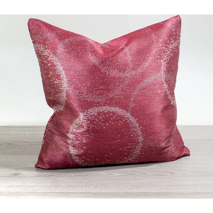 Kissen Deko von Lysel - bordeaux Ringdesign 40x40 Polyester kissenbezug Dekokissen