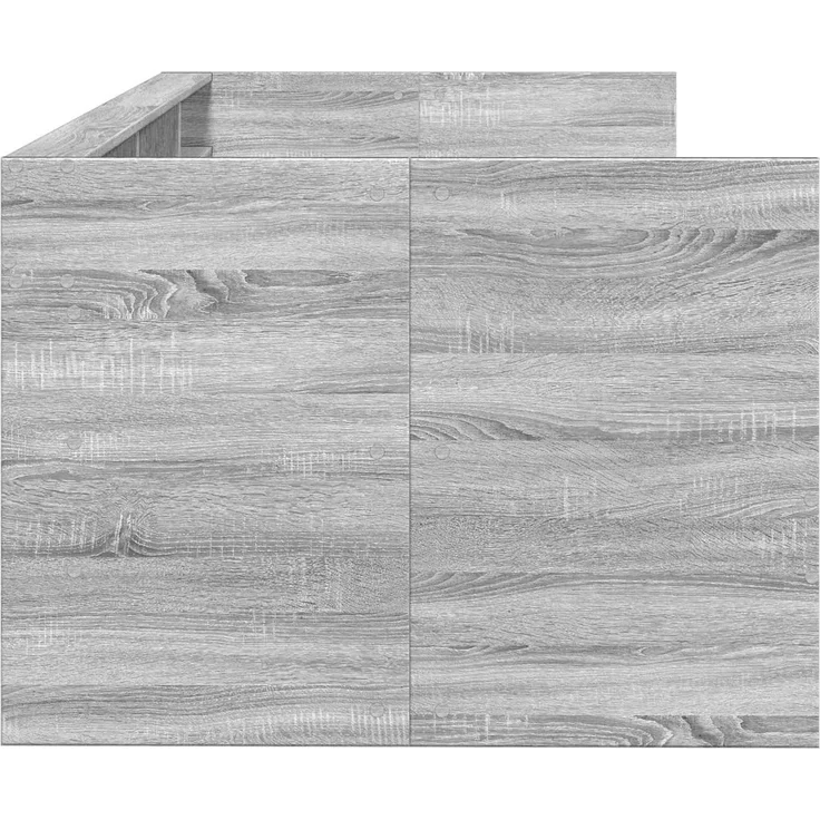 vidaXL Tagesbett mit Schubladen mit Regal Grau Sonoma Holzwerkstoff 3429641 – Bild 4