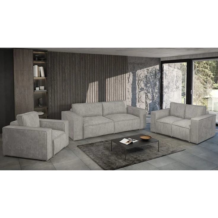 Sessel Designersessel VAJANA Stoff Tilia Hellgrau – Bild 3