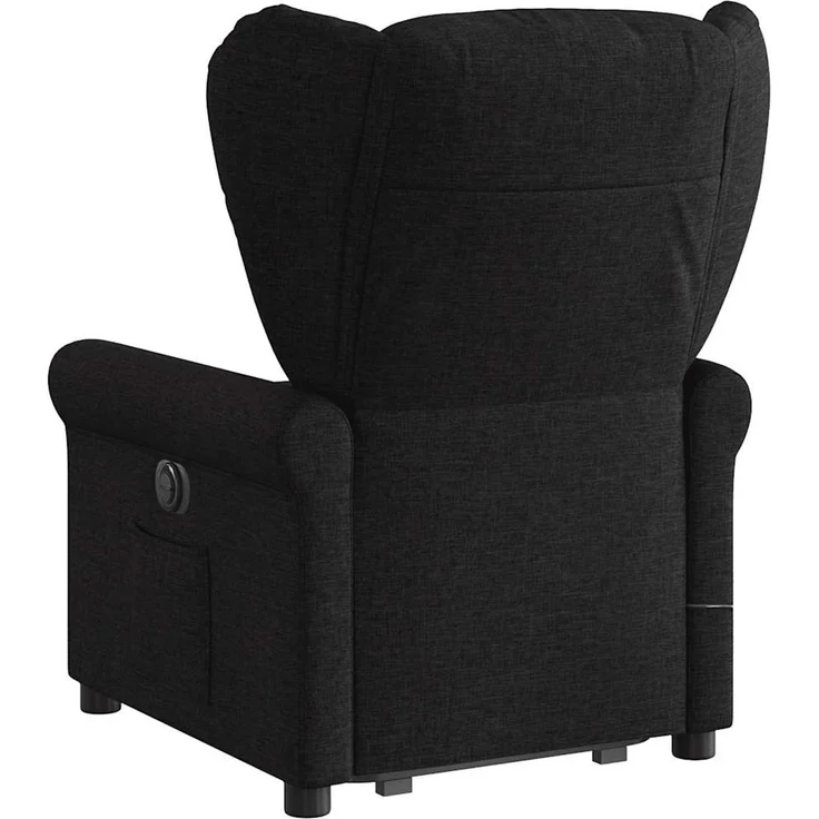 vidaXL Elektrischer Massagesessel mit Aufstehhilfe Schwarz Stoff 3303406 – Bild 5