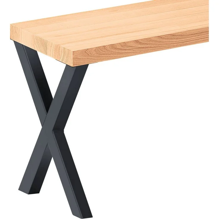 LAMO Manufaktur Sitzbank LSB Sitzbank (Komplett-Set, 3-Teilig), 40mm stake Massivholzplatte – Bild 1