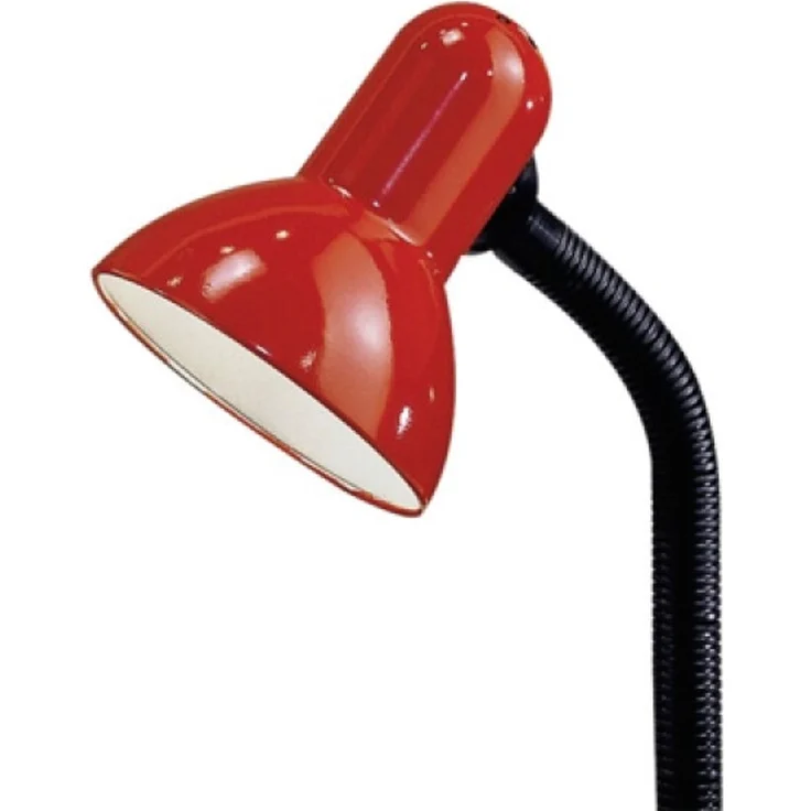 Eglo 9230 Büroleuchte BASIC 1 Kunststoff, Stahl, rot E27 max. 1X40W H:30cm mit Wippschalter – Bild 1