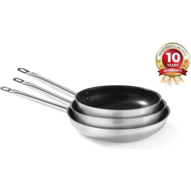 HENDI Bratpfanne, antihaftbeschichtet - ohne Deckel, Profi Line, ⌀240x(H)45mm