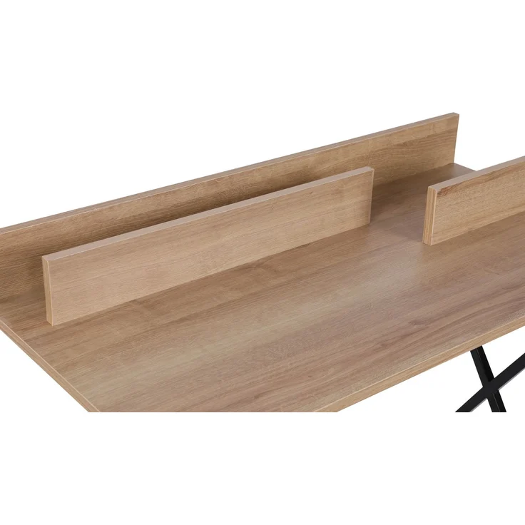 Skye Decor 'Panama' Schreibtisch, Eiche / Schwarz, 100 x 50 x 89 cm – Bild 2