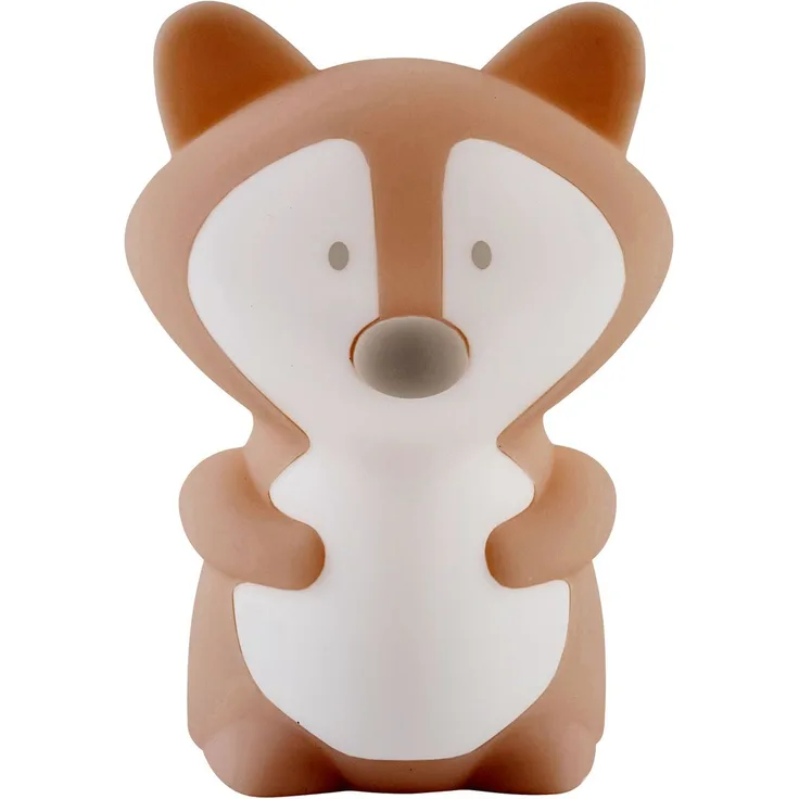 Nattou Nachtlicht - Fuchs, sanfte Beleuchtung mit zwei Lichtstärken, aus BPA-freiem Silikon