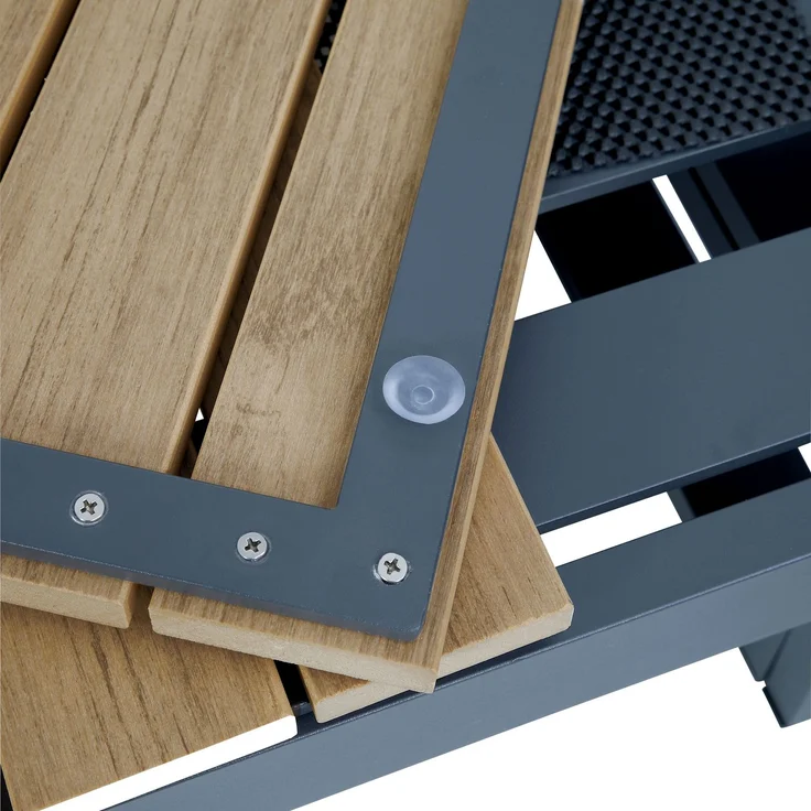 Greemotion 'San Jose' Loungegruppe, Aluminium/Teakholz/Polyester, grau – Bild 5