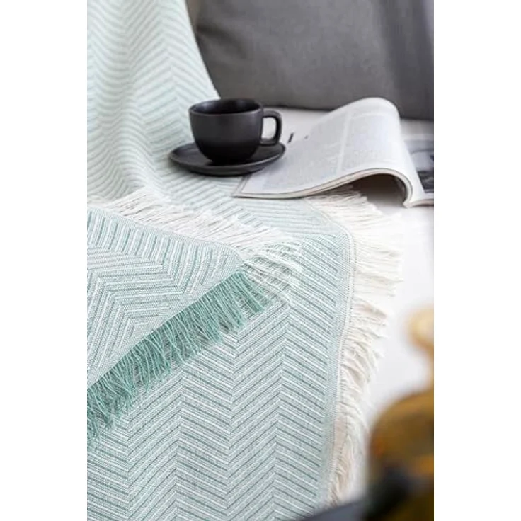Mehrzweck-Tagesdecke für Sofa, Überwurf für Bett, Sofaüberwurf, Jarapas, Fischgrätenmuster – Bild 5