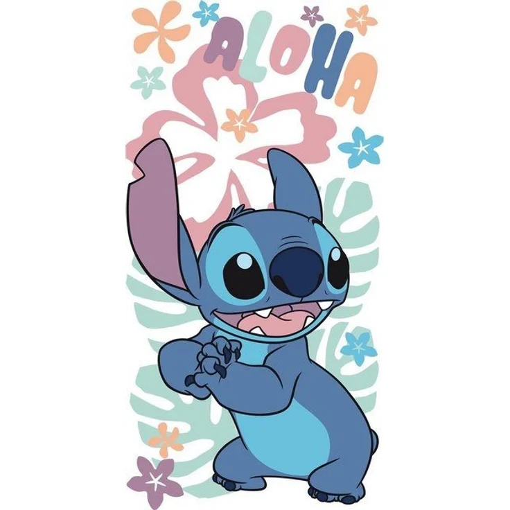 Lilo & Stitch Badehandtuch Strandtuch 70x140 cm aus Baumwolle – saugfähig & weich – Bild 2
