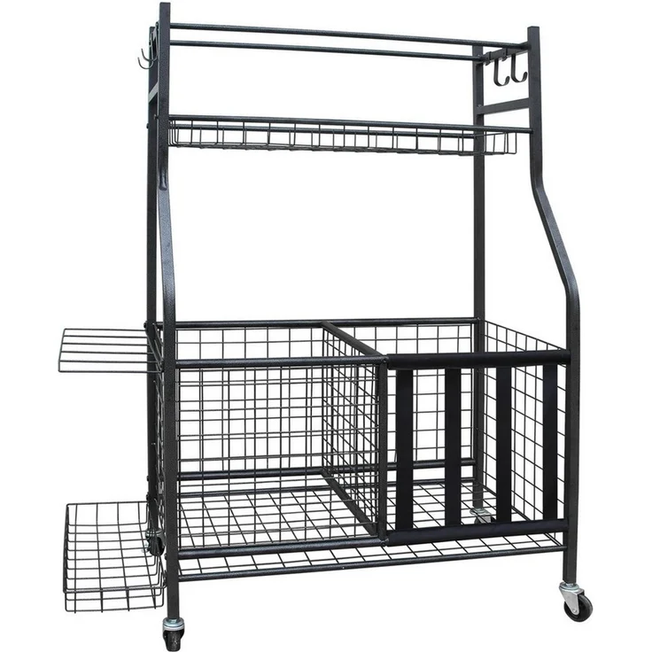 FANNOU Sportgeräte-Regalwagen mit Rollen, 116 x 73 x 41,5 cm, 1-tlg. – Bild 1