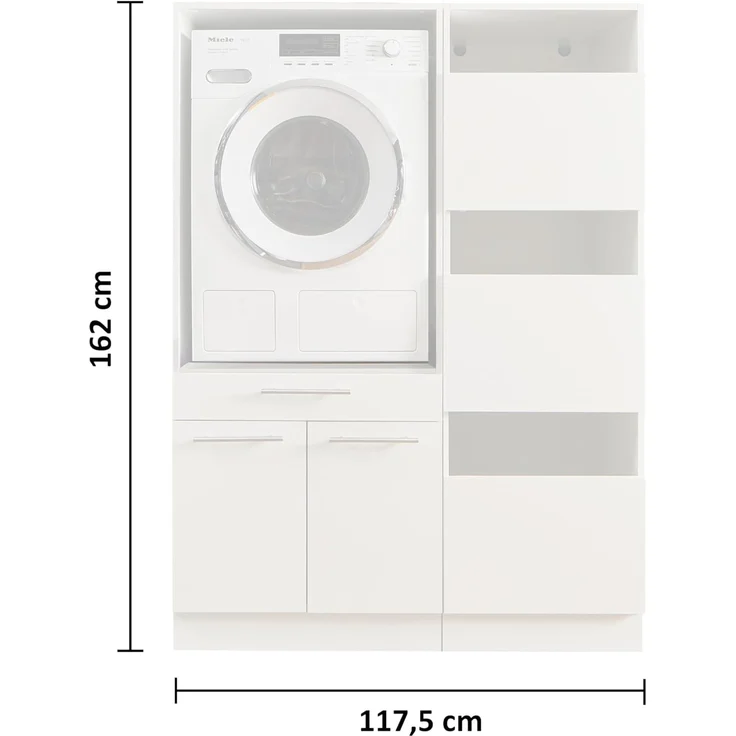 Laundreezy Mehrzweckschrank-Set LAUNDREEZY LDSK4, Breite 117,5 cm – Bild 3