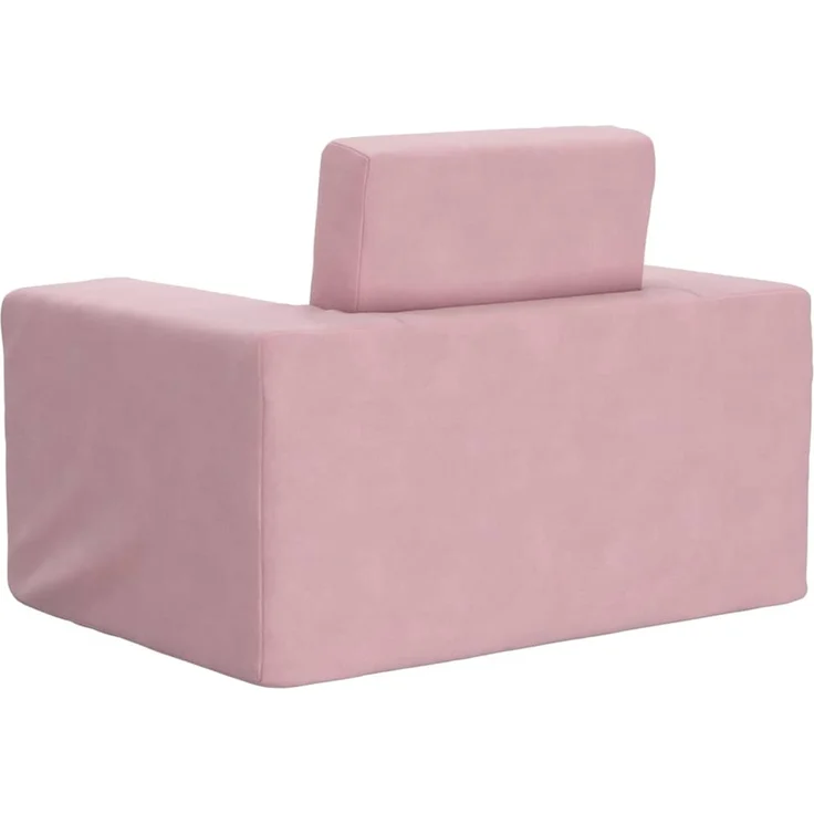 vidaXL Schlafsofa für Kinder Rosa Weicher Plüsch 4104789 – Bild 6