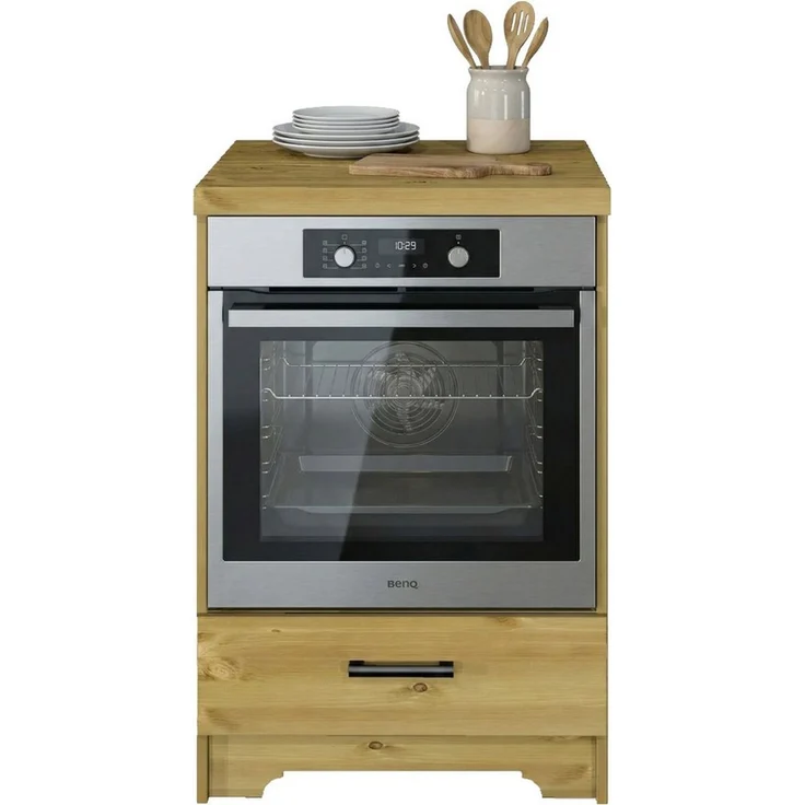 Home affaire Herdumbauschrank Meliss aus massiver Kiefer, Breite 60 cm, Soft-Close-Funktion – Bild 4