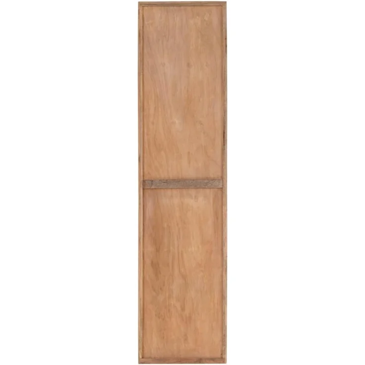 Hochschrank Delhi aus Mangoholz: Rustikales Design, Matt Lackiert, Wasserabweisend - 185x45x35cm, Braun – Bild 6