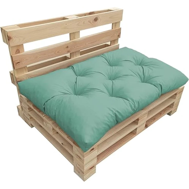 chilly pilley Palettenkissen Wasserdicht Palettenauflage Palettenpolster Palettenmöbel Gartenkissen Wasserfest Wasserabweisend viele Größen und Farben (2er Set Pastellminze) – Bild 5