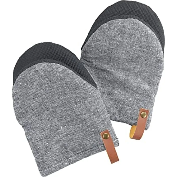 WENKO Topfhandschuhe Modell Ada Mini, (Set, 2-tlg), kleine Ofenhandschuhe, Handflächen aus Neopren, Baumwollinnenseite