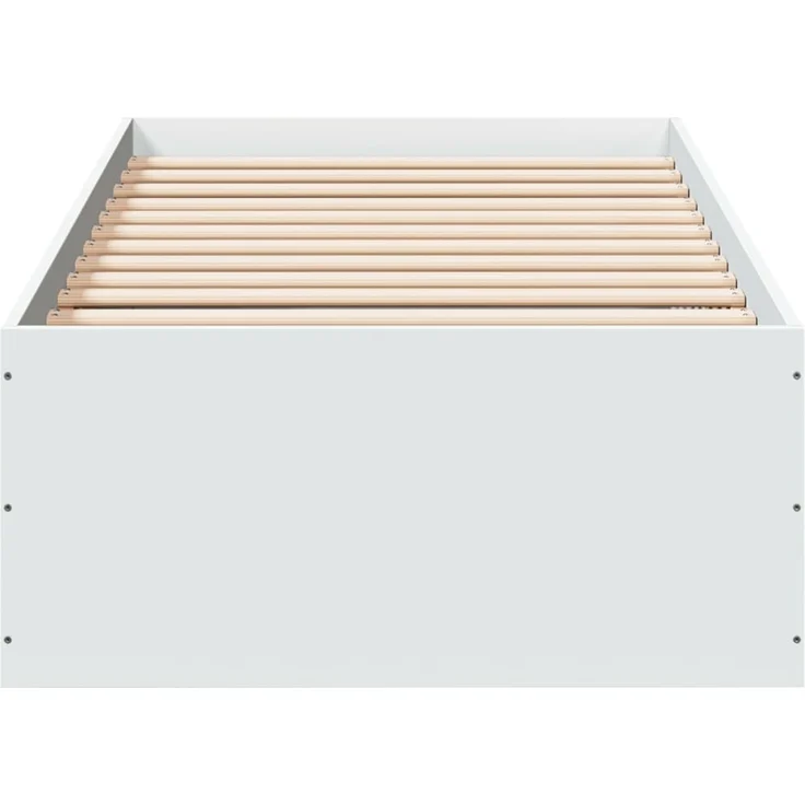 vidaXL Bettgestell Weiß 75x190 cm Holzwerkstoff 841986 – Bild 4