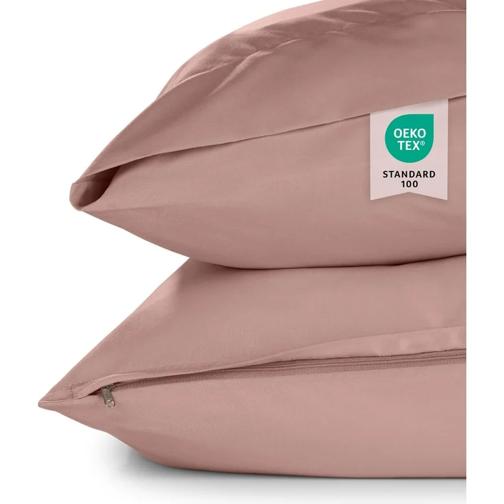 Blumtal Kissenbezüge aus gebürstetem Mikrofaser-Gewebe - Oeko-TEX zert. Kissenbezüge, (2 Stück), mit Reißverschluss oder Verschlusslasche – Bild 3
