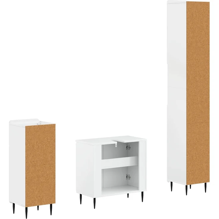 vidaXL 3-teiliges Badezimmer-Schranksystem ZWOLLE Holzwerkstoff 3417841 – Bild 5
