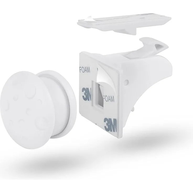 Topcom CP100 Kindersicherung - magnetischer Sicherheitshaken/Sicherheitsclip für Schubladen, weiß