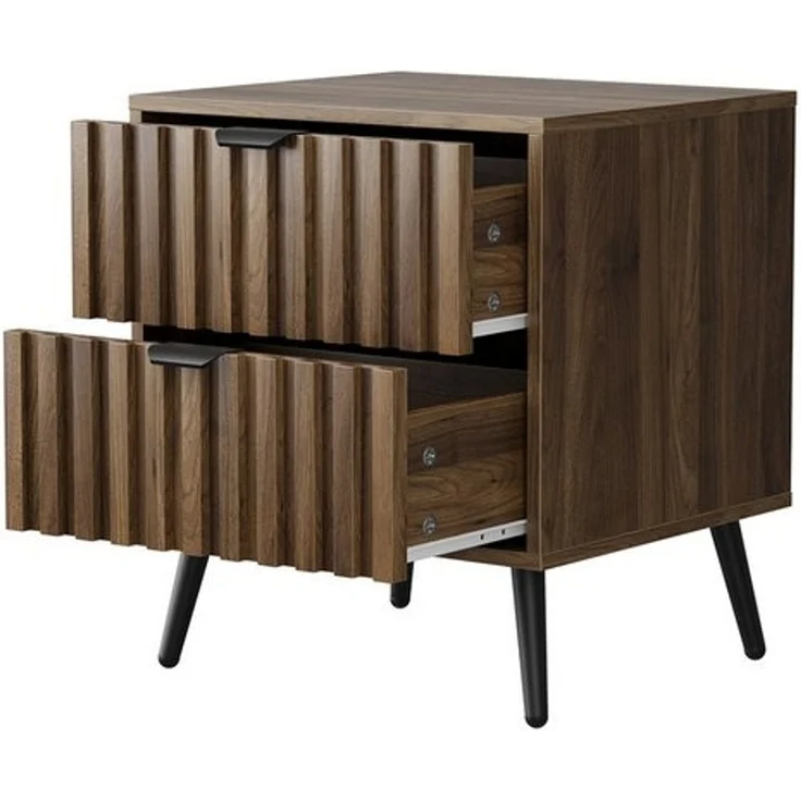 MODFU Nachttisch mit Schubladen (großzügige Ablagefläche – Multifunktional für Schlafzimmer, Wohnzimmer, Homeoffice & Kinderzimmer – Stabil mit Kippsicherung, 1-St, 45 x 40 x 53 cm) – Bild 4