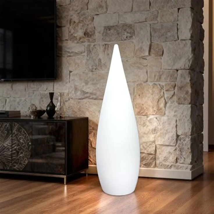 Arnusa LED Stehlampe Moderne Lampe mit Farbwechsel und Fernbedienung RGB Akku kabellos, Farbwechsel, LED fest integriert, Farbwechsler, warmweiß, Kaltweiß, Blau, Rot, Sauna Lampe Stimmungsleuchte – Bild 3