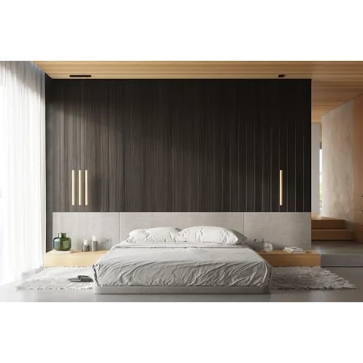 Sollux Pendelleuchte Pastelo 3L, moderne Holzleuchte mit 3 Lichtquellen, schlankem Rohrdesign, schwarz kabel – Bild 8