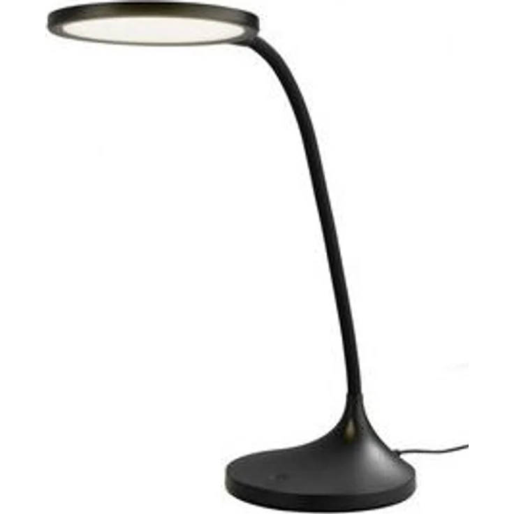casa NOVA LED Schreibtischlampe BRIGHT, 1-flammig, H 60 cm, Schwarz, Kunststoff, Dimmfunktion, LED fest integriert, Neutralweiß, Touchsensor, Verstellbar – Bild 4